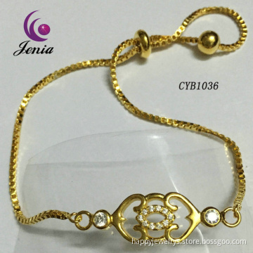 Jenia Wholesale Fashion Charm Bracelet,Rose Gold Plated Chain Bracelet